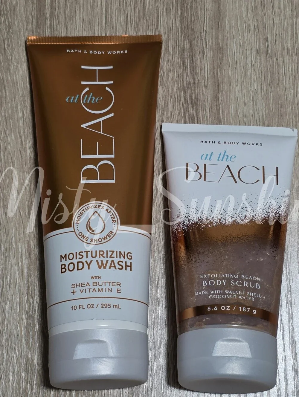 Bath & Body Works At The Beach Moisturizing Body Wash & Body Scrub Set NEW
